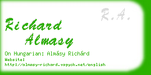 richard almasy business card